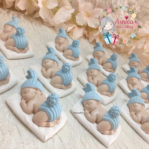 گیفت نوزاد خرگوشی روی بالشت (بسته ۱۰ عددی)